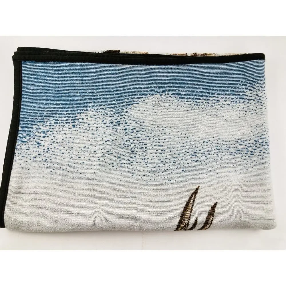 Biederlack Buck & Doe Deer Reversible Blanket USA Hunting J Hautman Throw Lodge